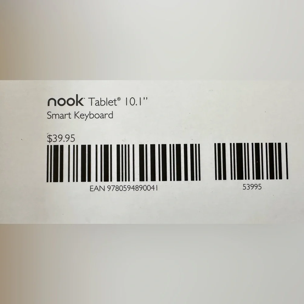 Nook Smart Keyboard 10.1” Tablet